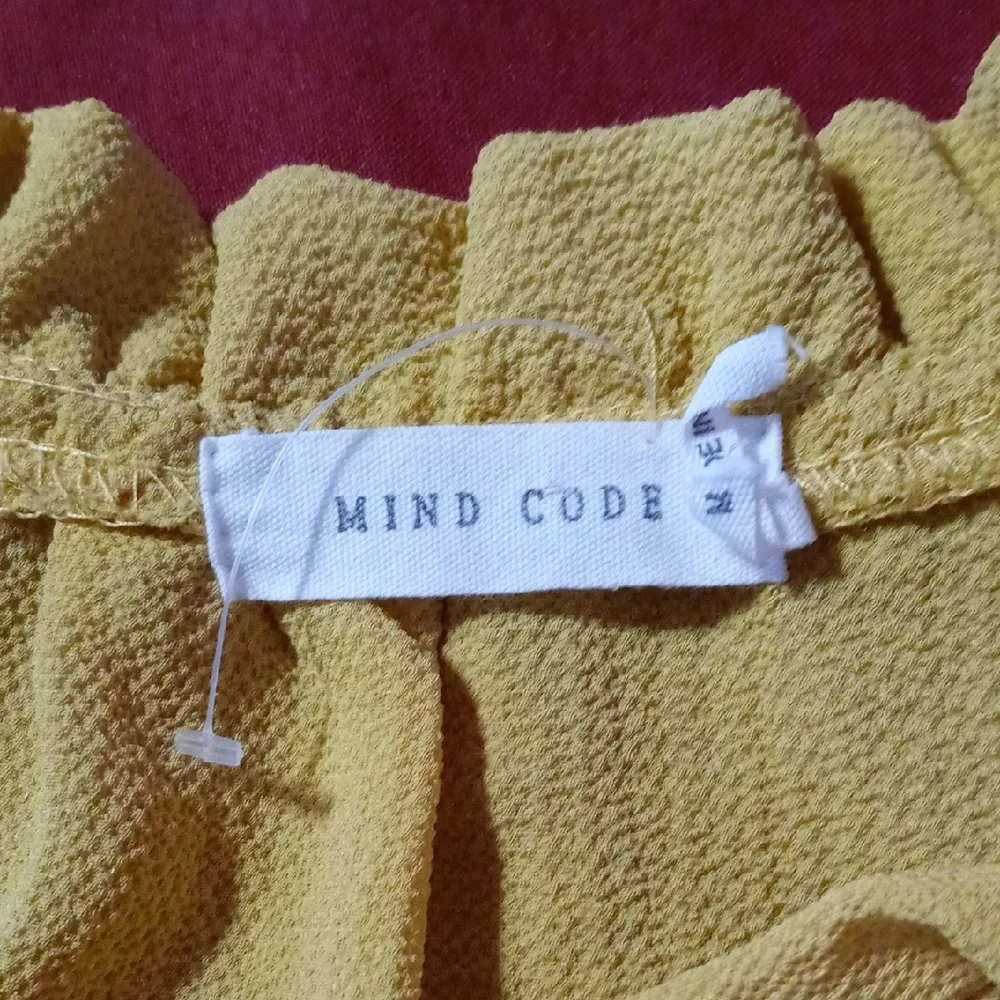 Mind Code Yellow Ruffle Blouse - Picture 2 of 4